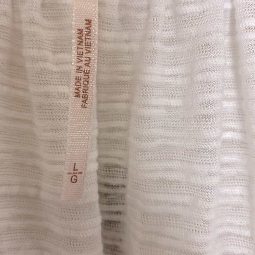 Free People Dorothy Puff-Sleeve Cropped Top. Size Large - Picture 5 of 12